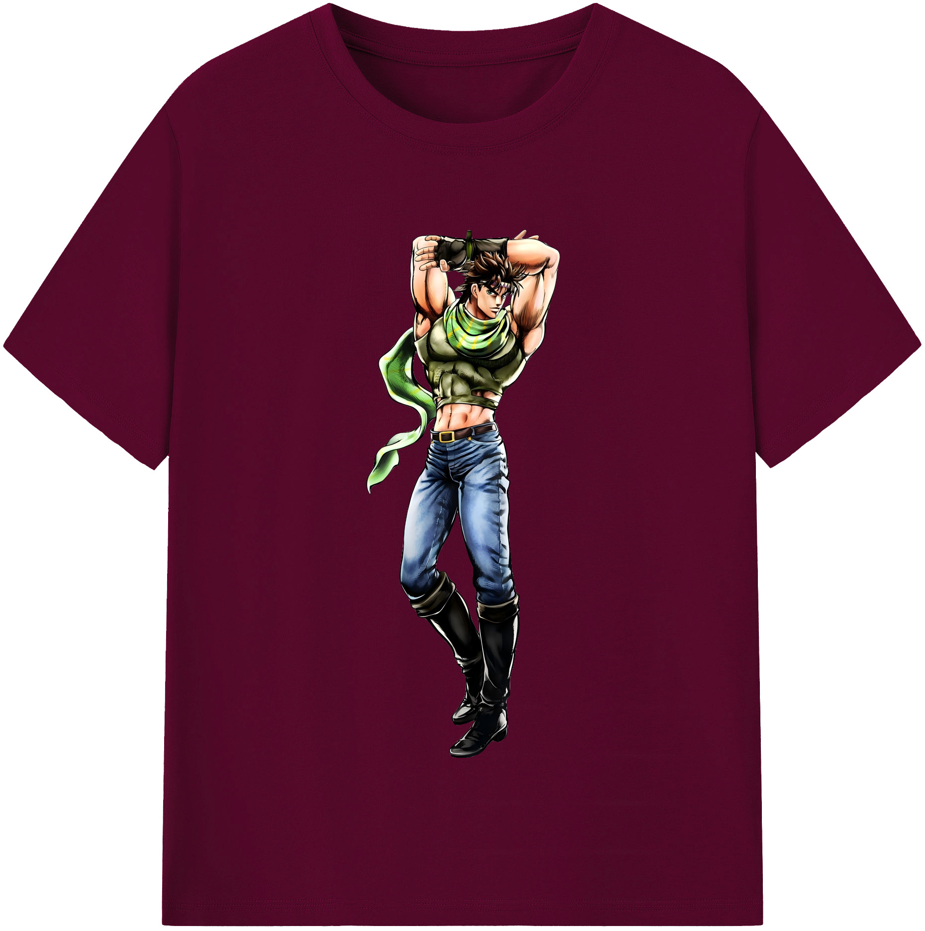 （画像用） ジョジョの奇妙な冒険 ジョセフ?ジョースター JoJo's Bizarre Adventure Joseph Joestar レディースカジュアルプリントTシャツ（綿100％）